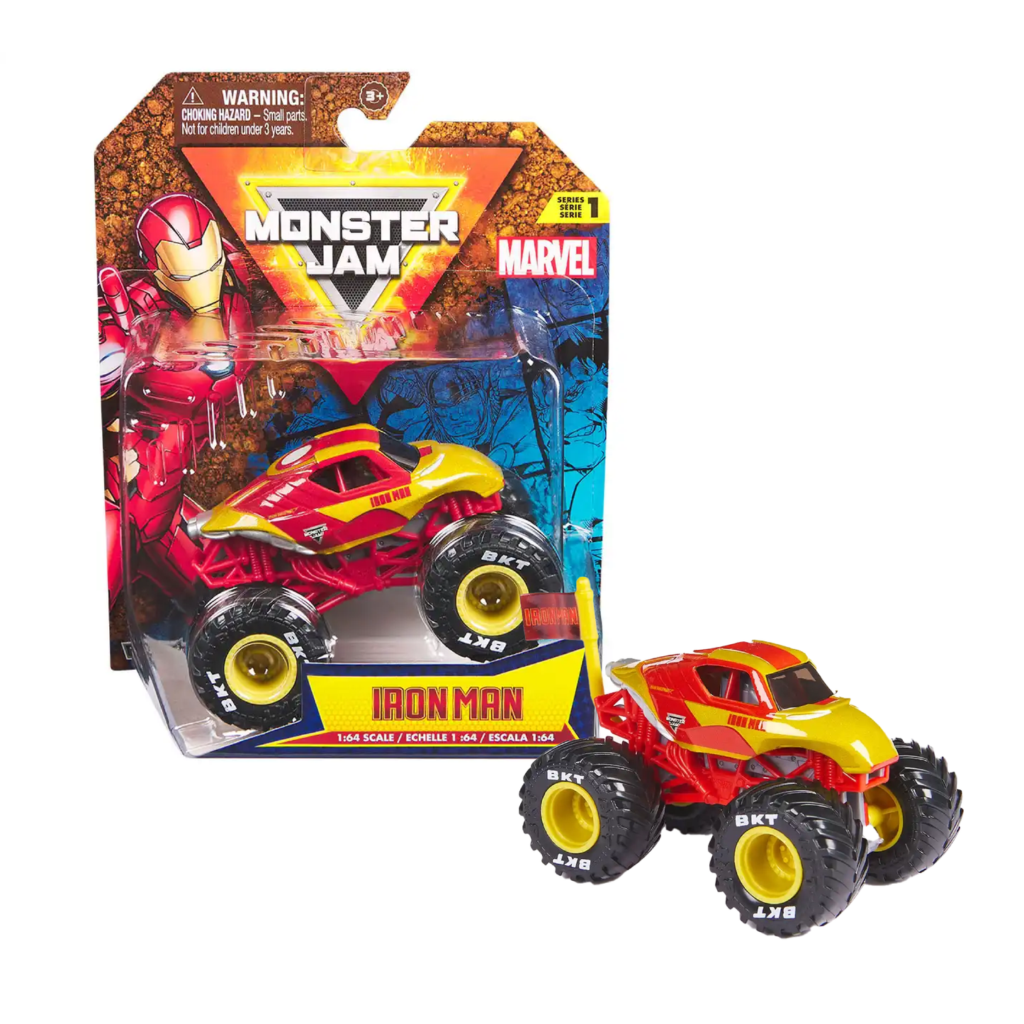 Vehículo Monster Jam Surtido Marvel 1:64 Caffaro