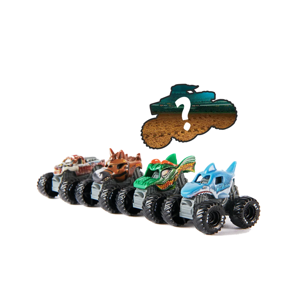 Pack 5 Mini Camiones Monster Jam Vulcanita