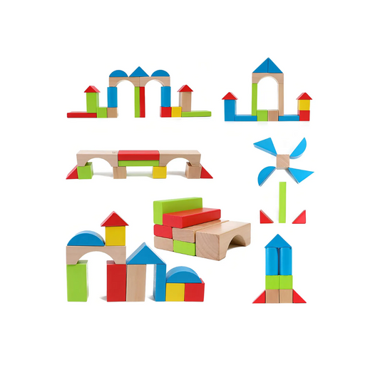 Bloques de Construcción de Madera de Juguete 50 Piezas Hape Alparamis