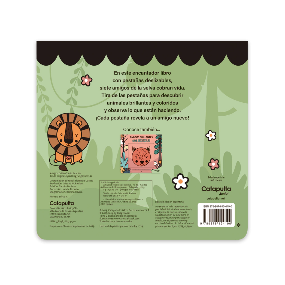 Libro Infantil Amigos Brillantes de la Selva