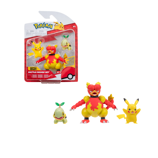 Set de Figuras de Batalla Pokémon Pack x3 en Blíster
