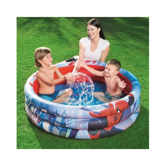 Pileta Inflable 3 Aros Spiderman