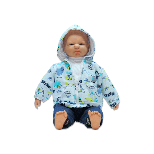 Bebote Ariel Con Jeans y Camperita Con Capucha - Lebebot