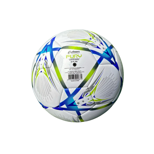 Pelota De Fútbol N°5 Verde Azul FURY Outdoors Professional