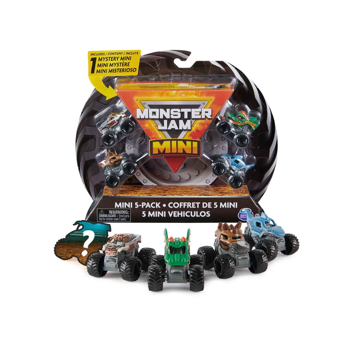 Pack 5 Mini Camiones Monster Jam Vulcanita