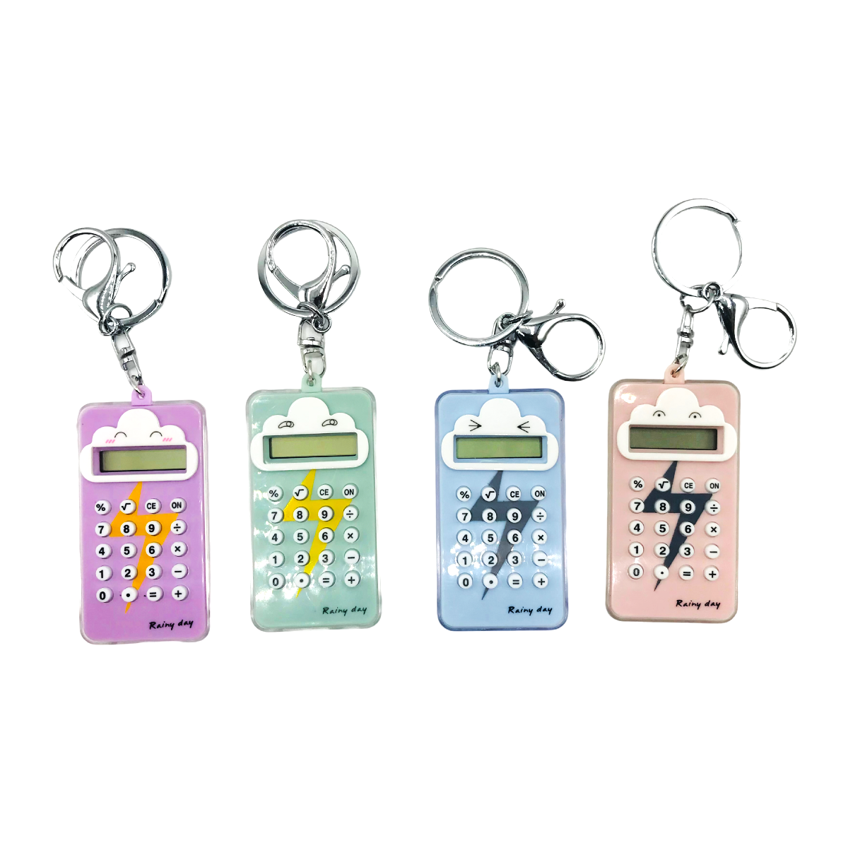 Calculadora Llavero Nube y Trueno Por Unidad