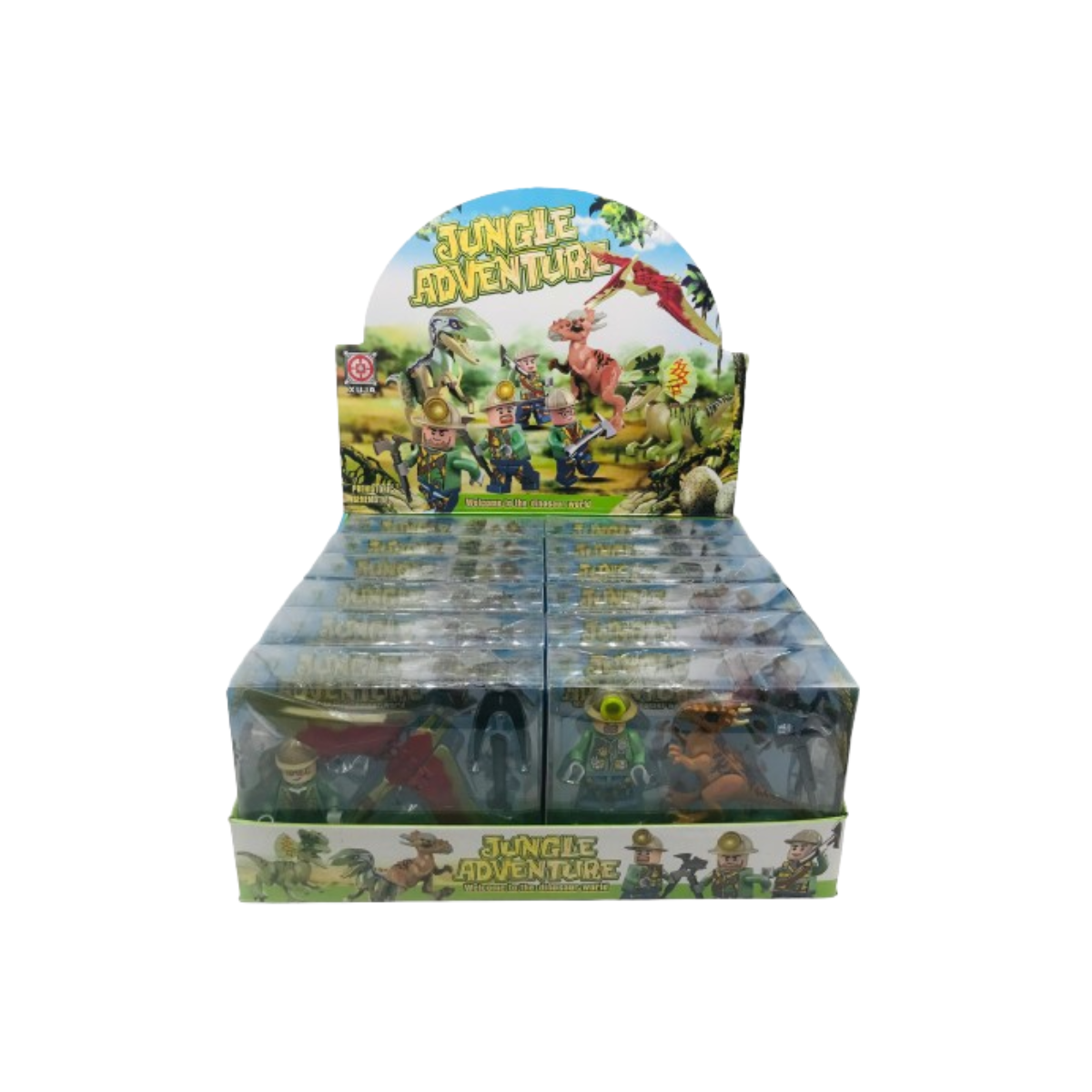 Set De Muñecos Y Dinosaurios