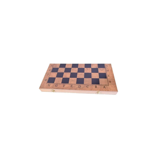 Ajedrez 3 en 1 de Madera Plegable y Portátil (20858) - Juegos Clásicos