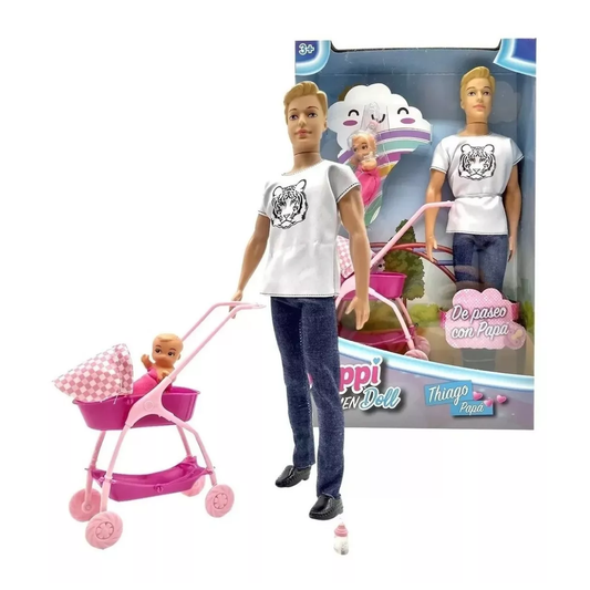 Muñeco Thiago Papá Poppi Men Doll