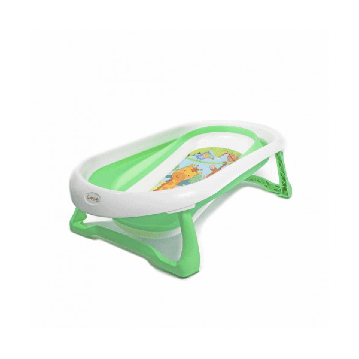 Bañera Plegable Estampada Verde