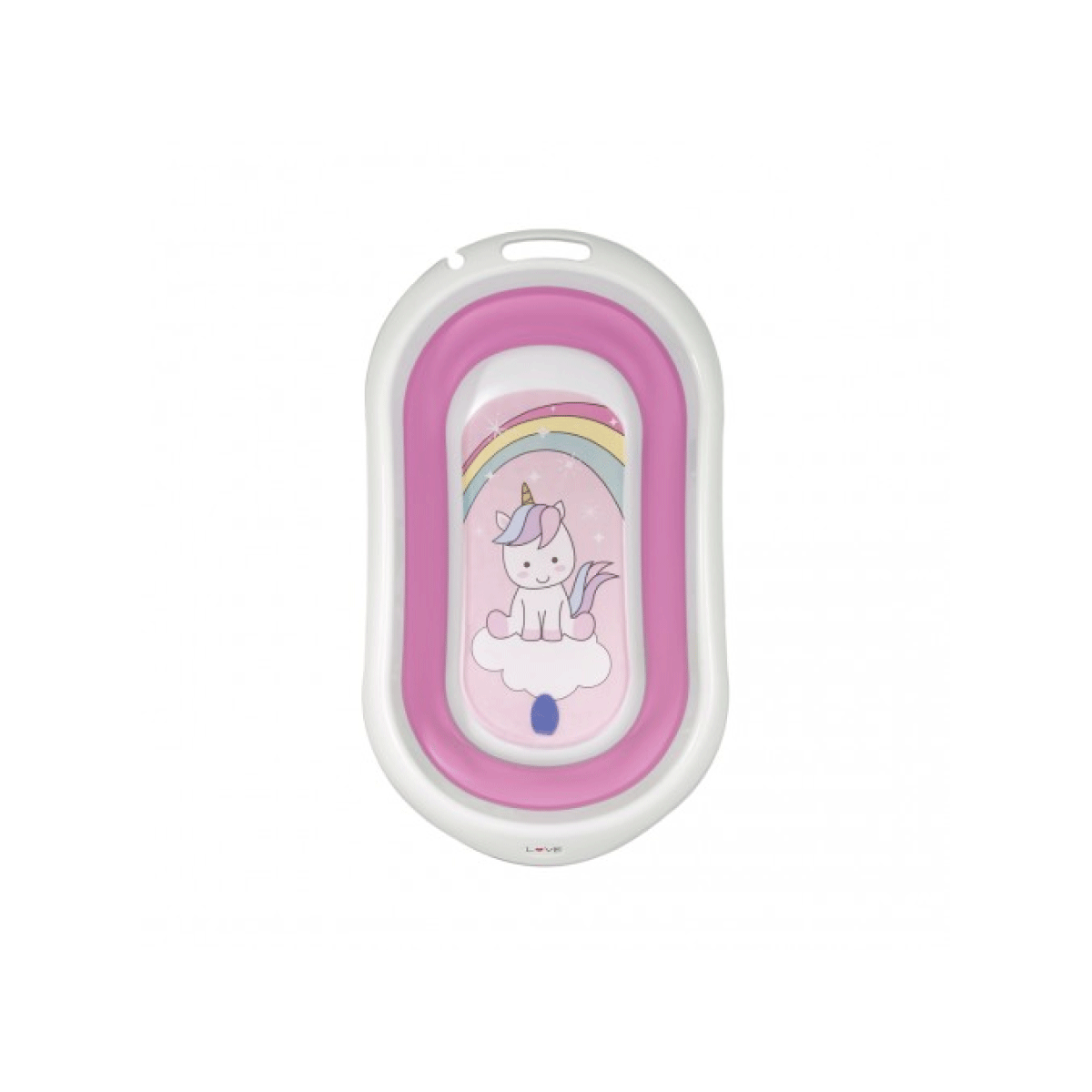 Bañera Plegable Estampada Rosa