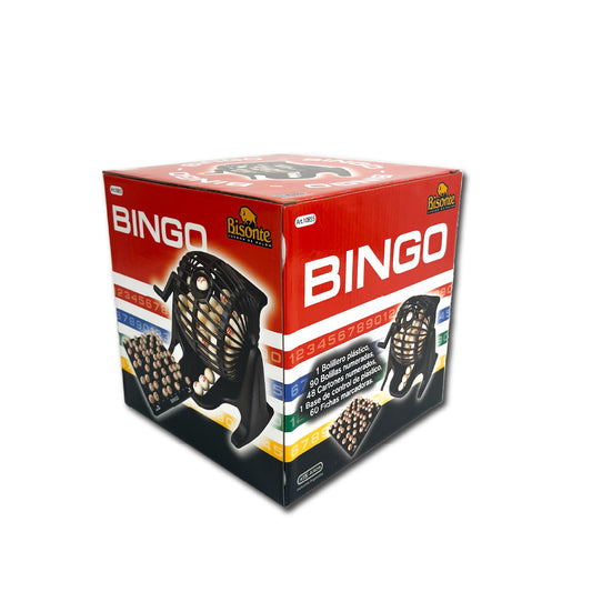Juego de Mesa Bingo Con Bolillero Y Portabolilla Bisonte
