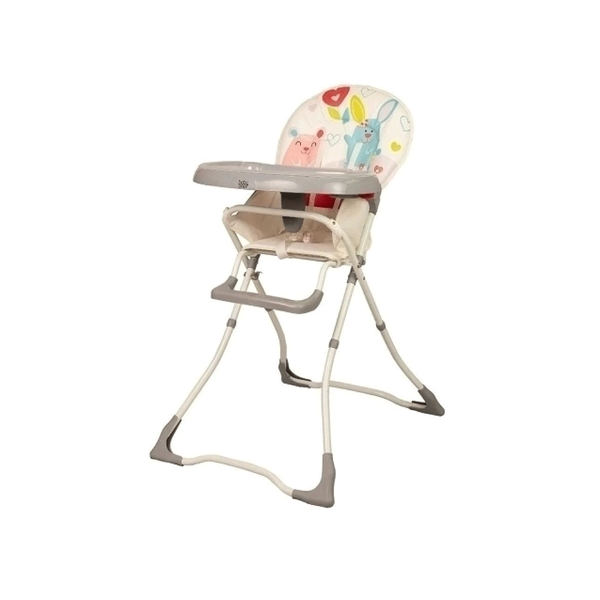 Baby One Silla Alta De Comer Apple-Gris