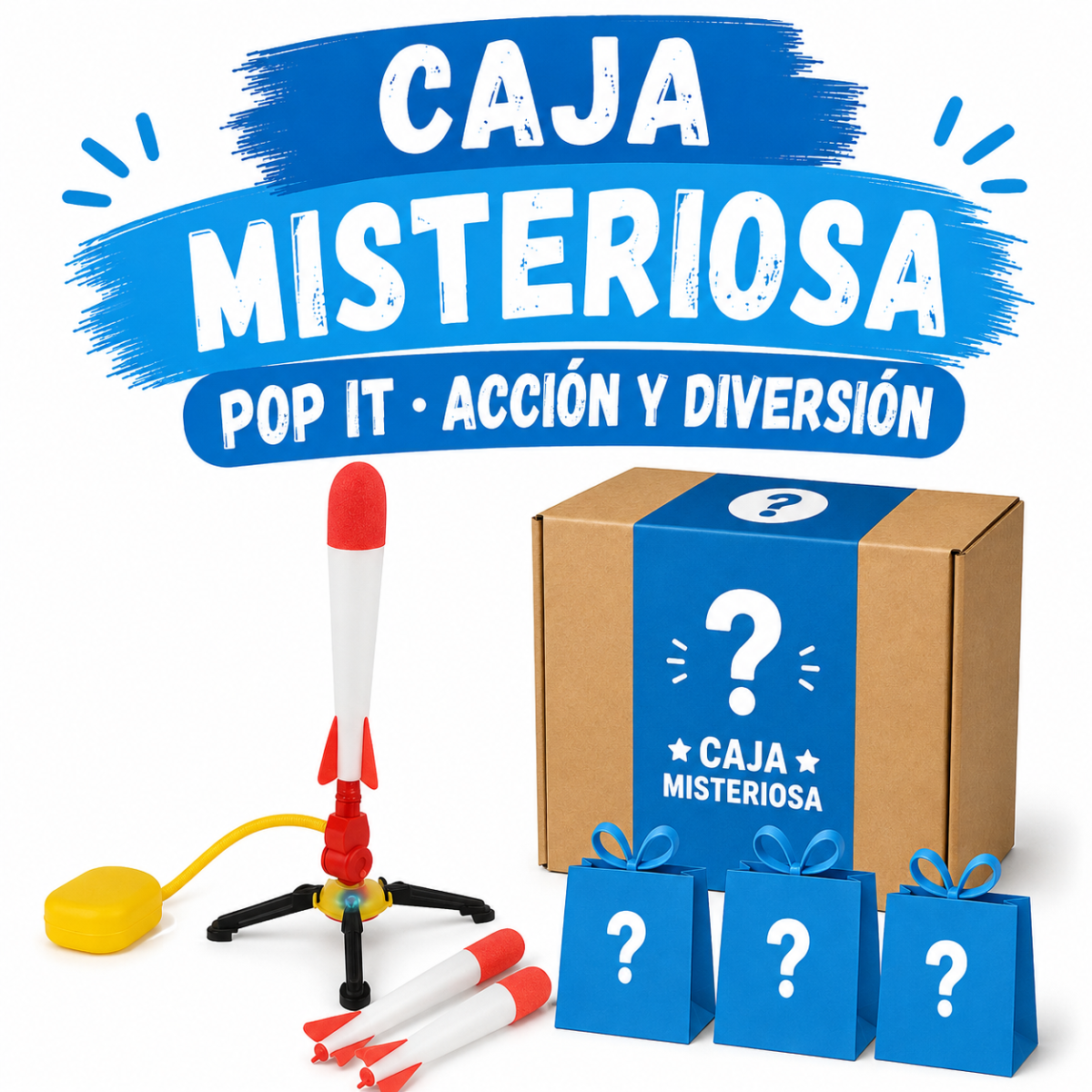 Caja Misteriosa Pop It ,Acción y Diversión