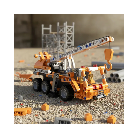 Grúa Móvil Mobile Crane Pullback Bloques CaDA Technic