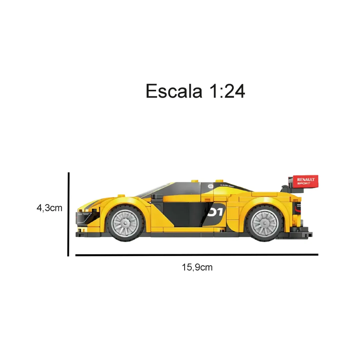 Set de Bloques CaDA Renault Sport R.S. 01 1:24