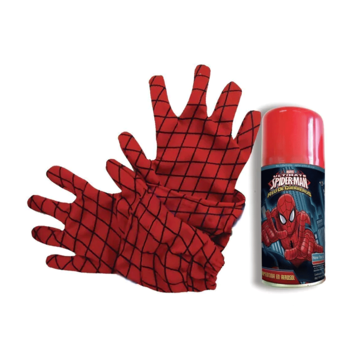 Kit de Guantes + Aerosol Spiderman