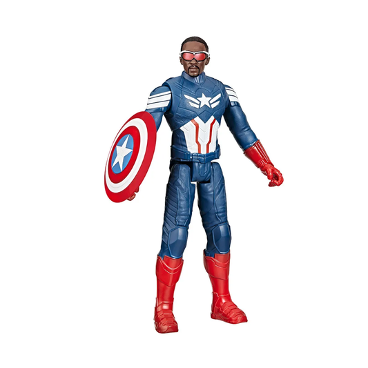Figura Articulada 30 Cm. Capitán América Marvel Hasbro