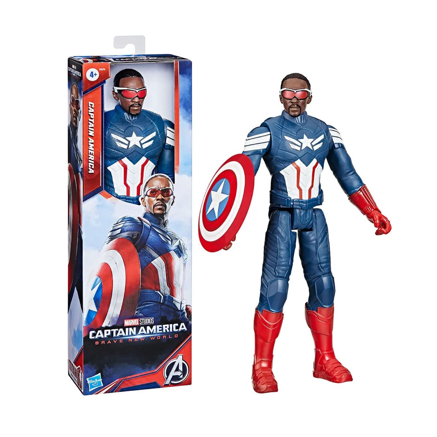 Figura Articulada 30 Cm. Capitán América Marvel Hasbro