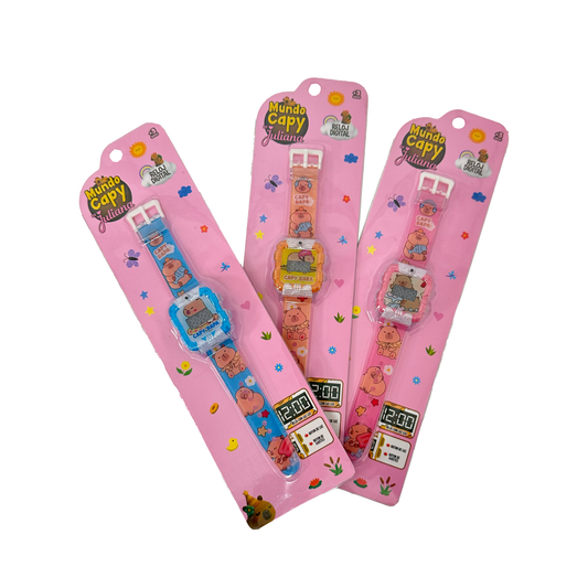 Reloj digital Mundo Capy By Juliana