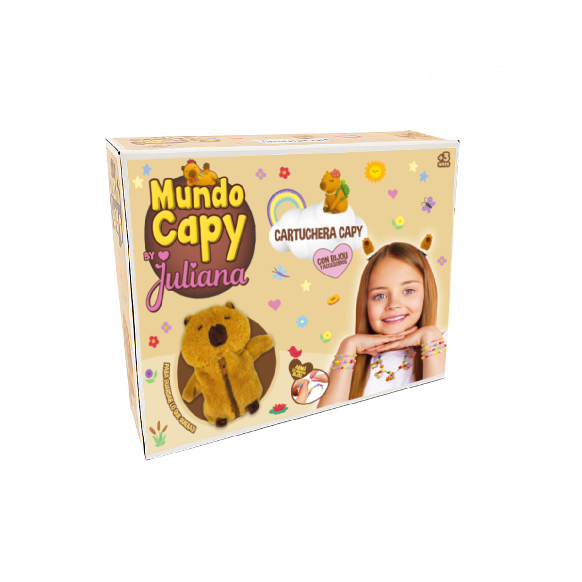 Cartuchera Capy y Accesorios Mundo capy By Juliana