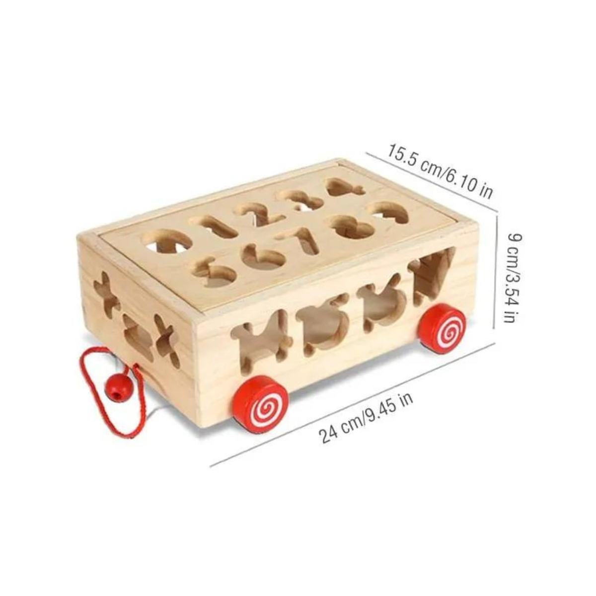 Camión de Encastre Didáctico de Madera con Números