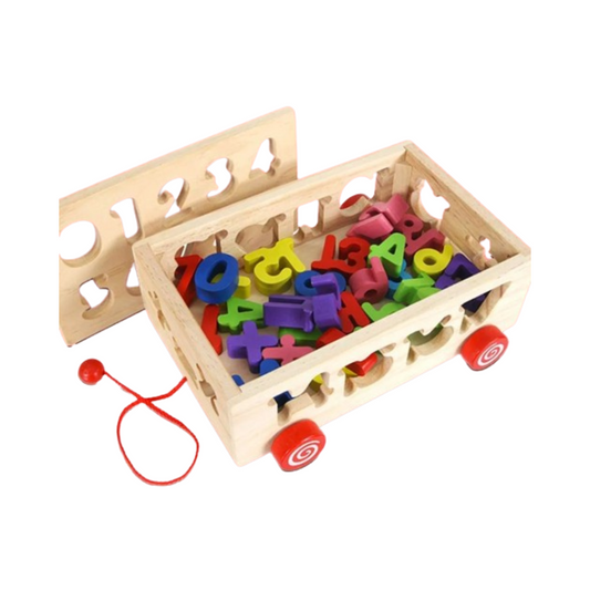 Camión de Encastre Didáctico de Madera con Números