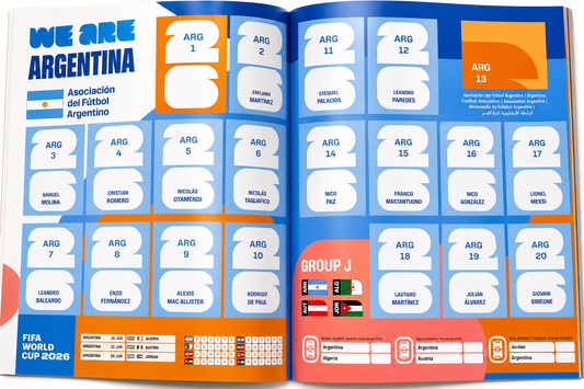 Álbum Panini Oficial Mundial 2026