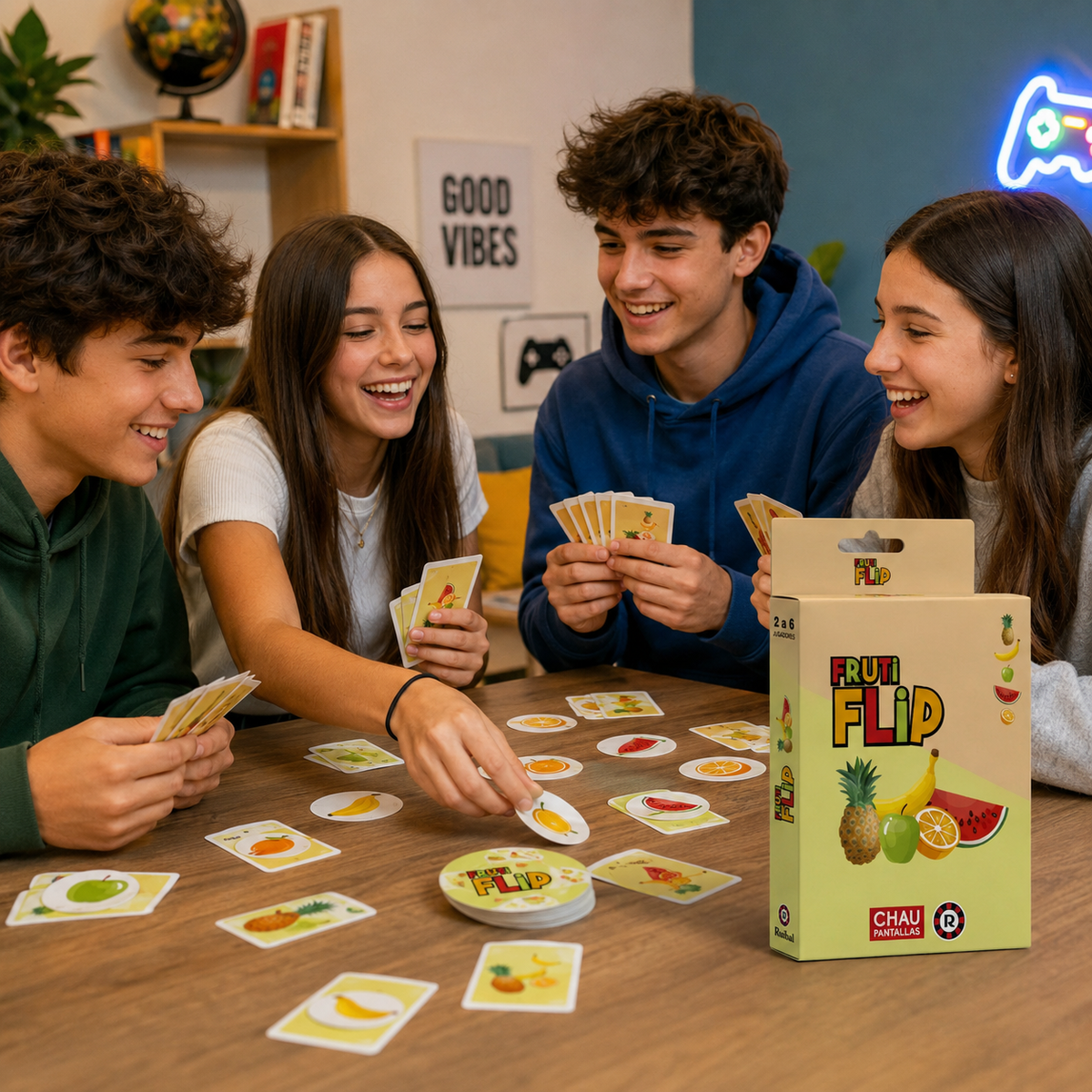 Juego de Cartas Fruti Flip