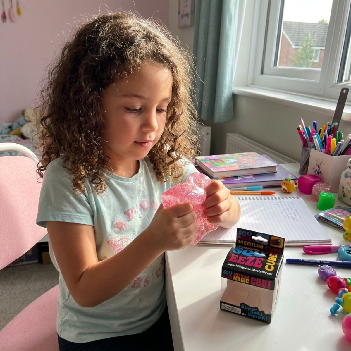 Squishy de Cubo AntiStress en Varios Colores