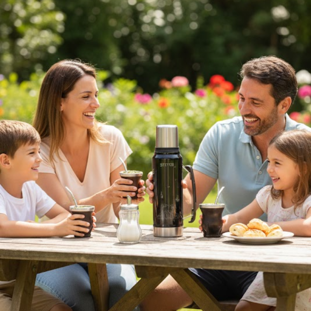 Termo Lilo & Stitch Negro de Acero Inoxidable 1000 ml