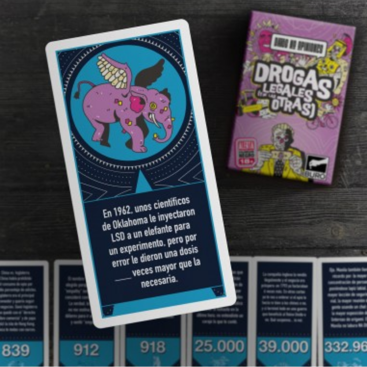 Juego de Mesa Datos No Opiniones: Drogas