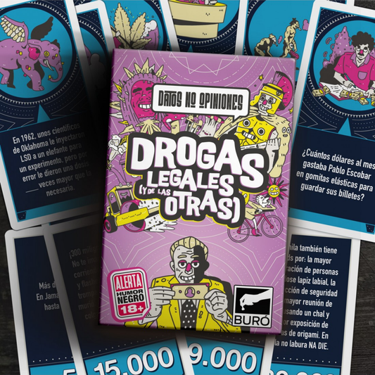 Juego de Mesa Datos No Opiniones: Drogas
