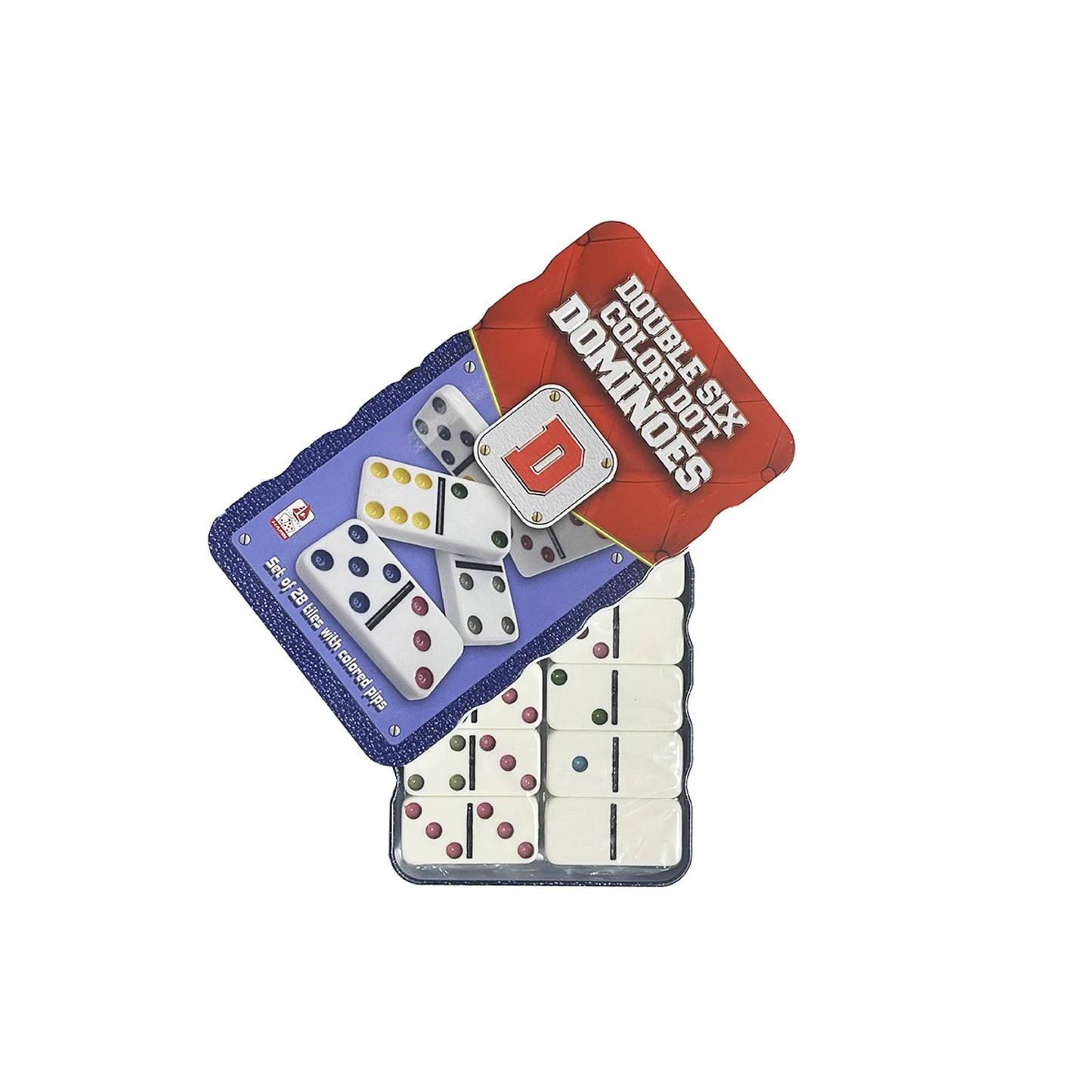 Juego De Mesa Domino Double Six En Lata