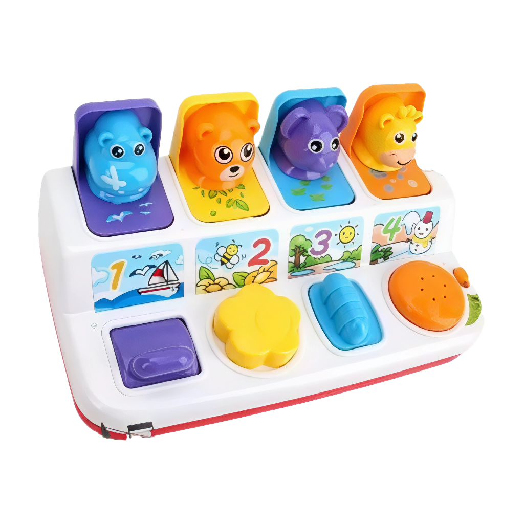 Juego Para Bebes Pop Up De Animales Con Sonidos