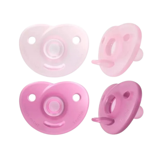 Chupete Avent Soothie Liso 0-6 Meses Nena 2 Unidades