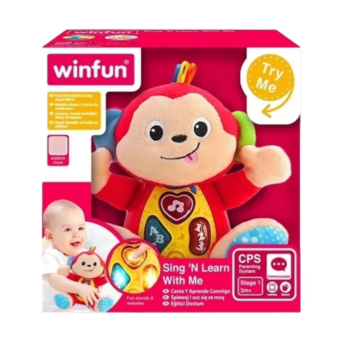 Peluche Didáctico Amigo Inteligente WinFun