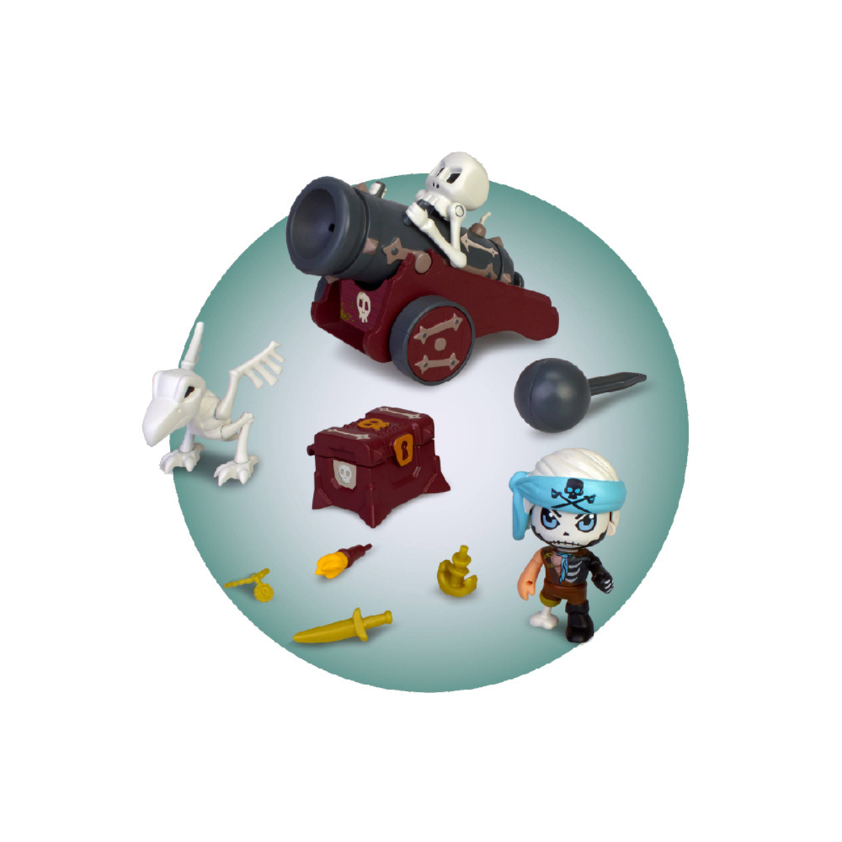 Pinypon Action Cañón Pirata Fantasma + Figura
