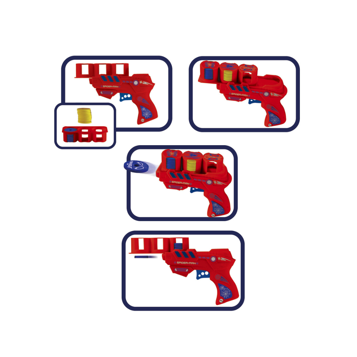 Lanzador De Discos Spiderman