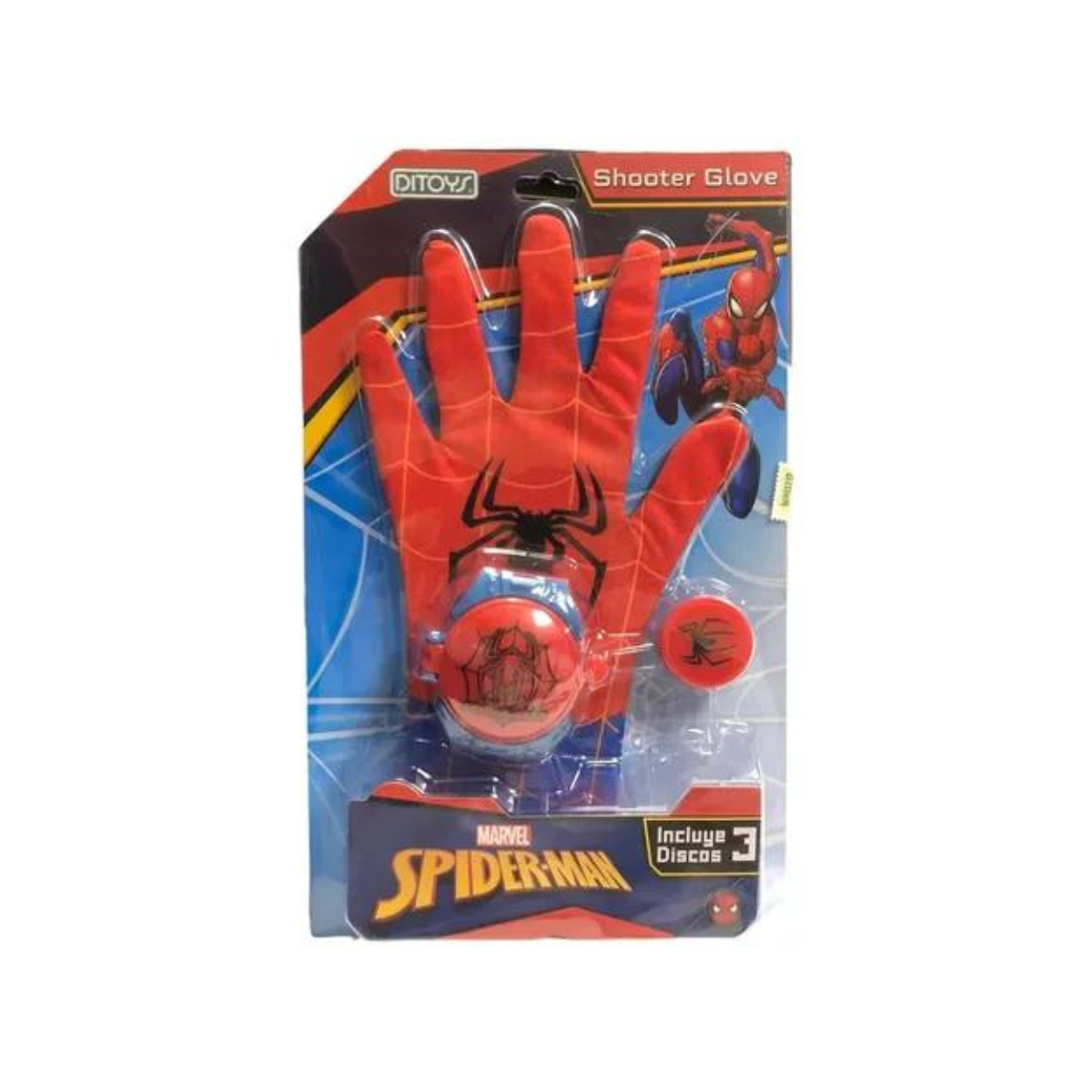 Spiderman Guante Lanza Discos Shooter Gloves Avengers Ditoys