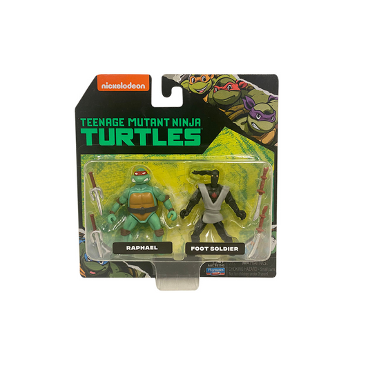 Set Tortugas Ninja Con Dos Figuras Articuladas