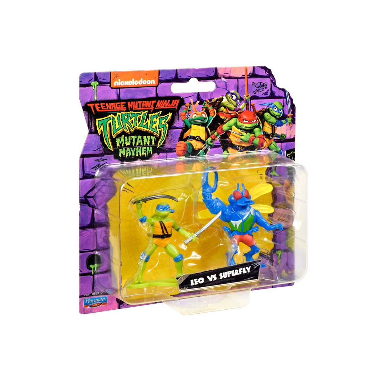 Tortugas Ninja- Pack De Dos Figuras Mini Con Accesorios