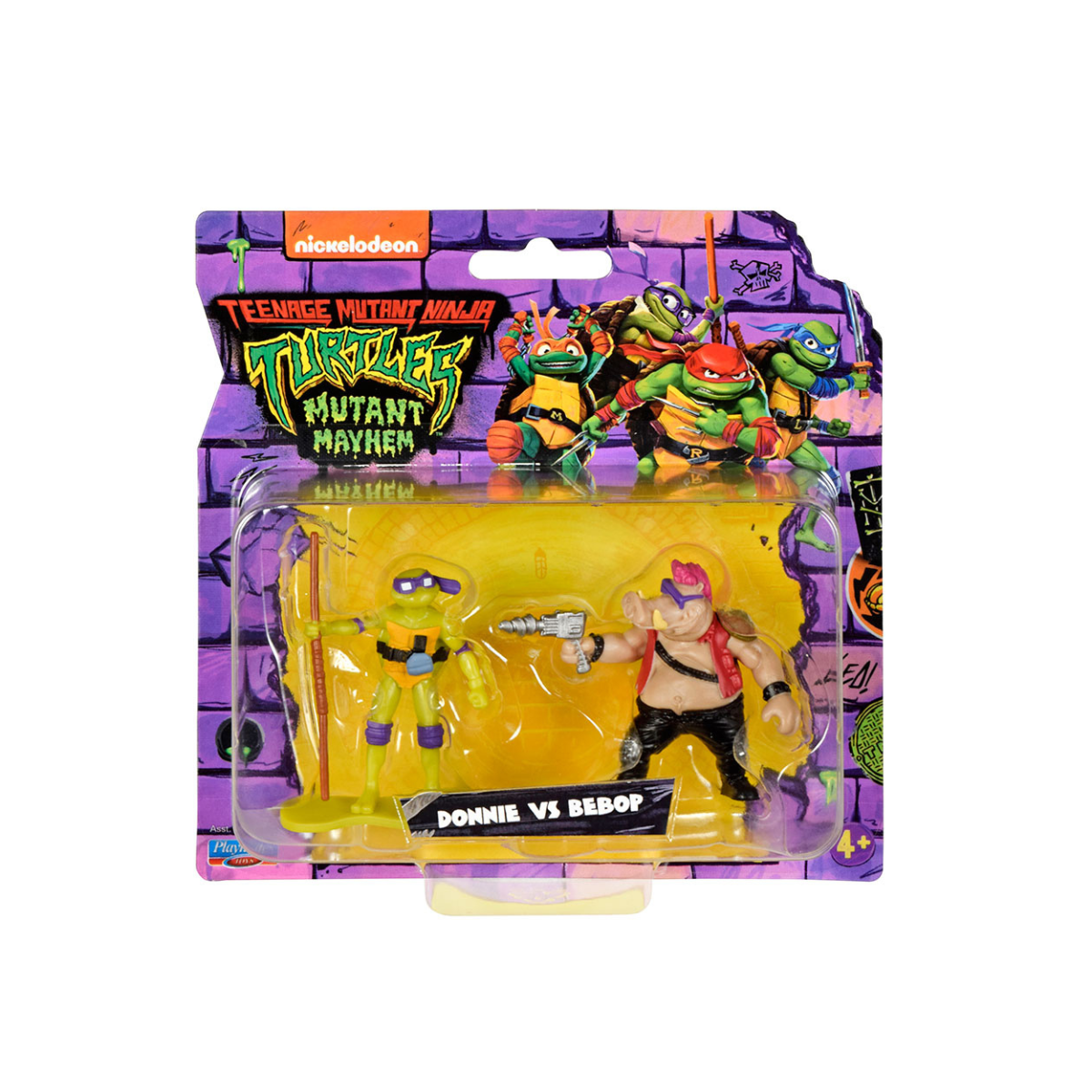 Tortugas Ninja- Pack De Dos Figuras Mini Con Accesorios