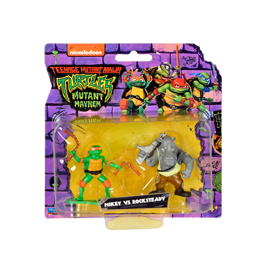 Tortugas Ninja- Pack De Dos Figuras Mini Con Accesorios