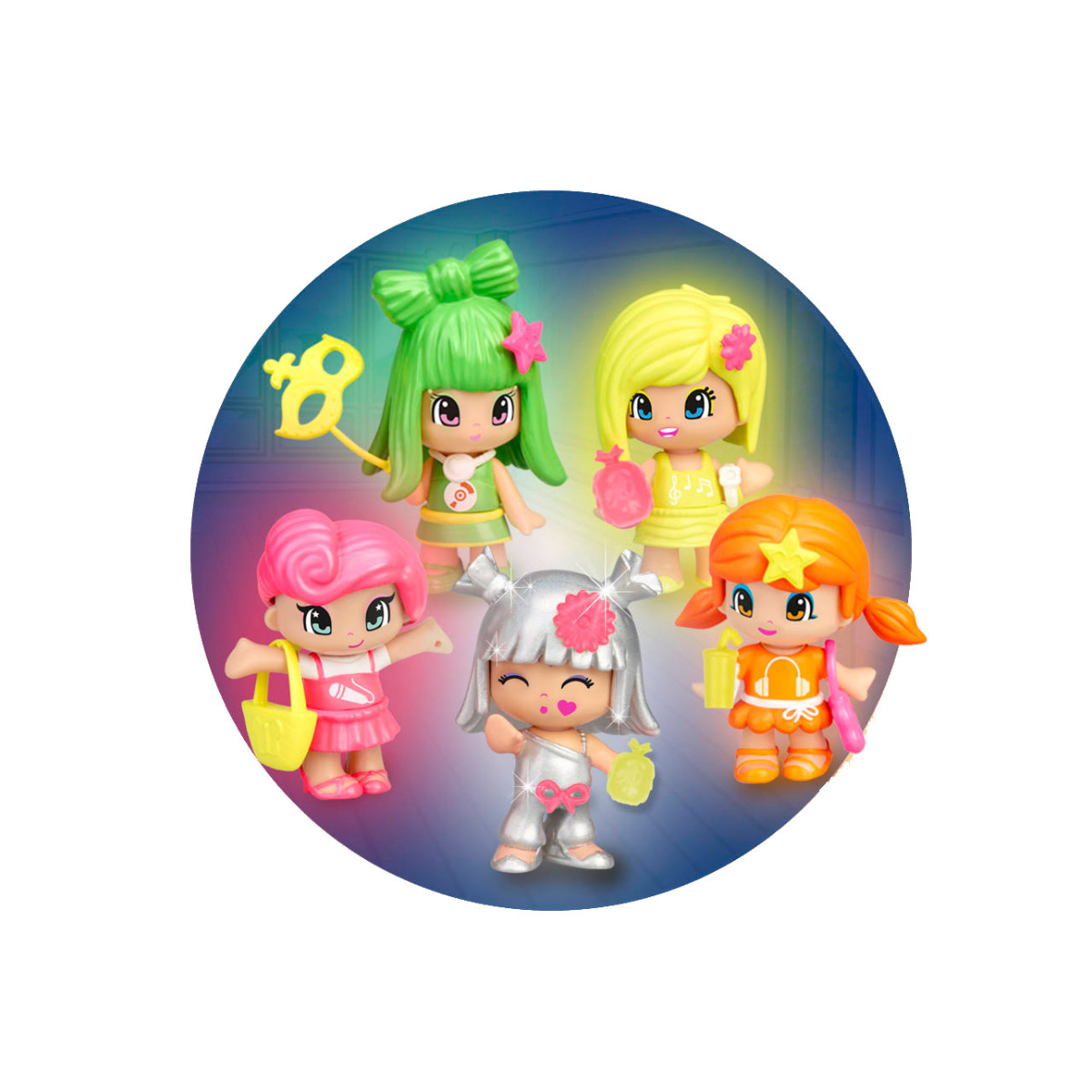 Pinypon Cabeza Neon Party