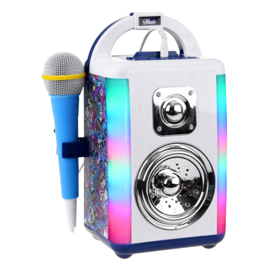 Juguete Amplificador Con Micrófono Y Luces Portátil
