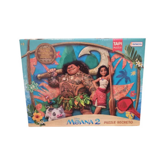 Puzzle Secreto Con Lupa 48 Piezas Disney Moana 2