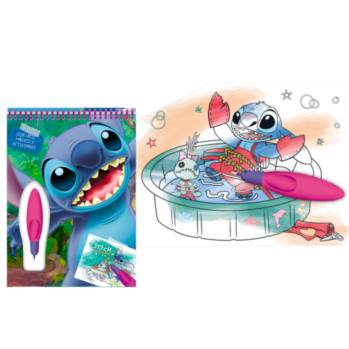 Agua Wow Disney Stitch Colorear Con Agua Tapimovil
