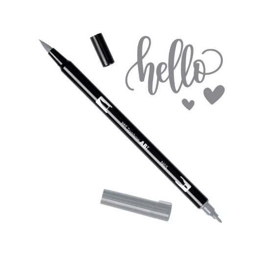 Marcadores Doble Punta Pincel Croma Grises 6 Unidades