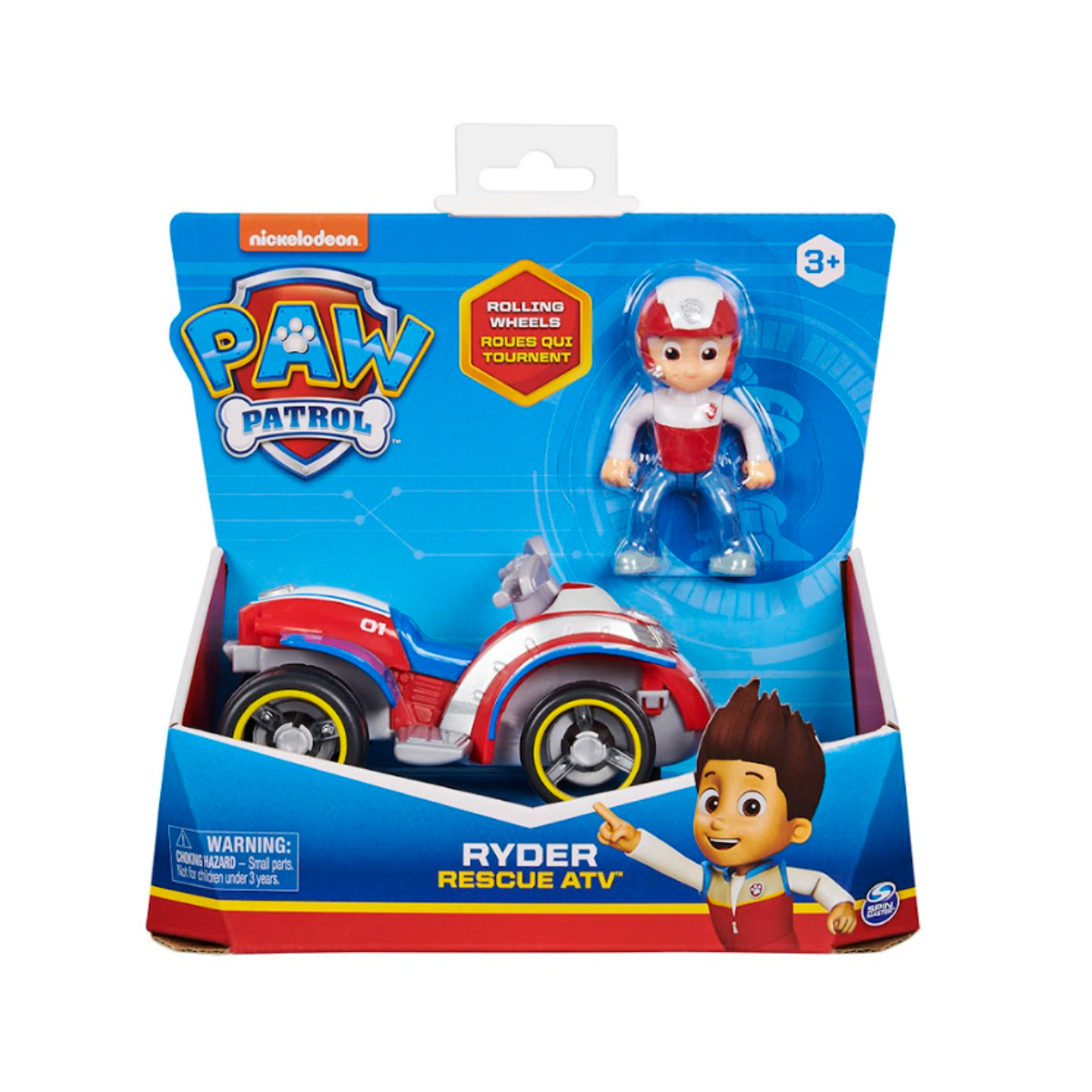 Vehículo Paw Patrol Rueda Libre Con Figura